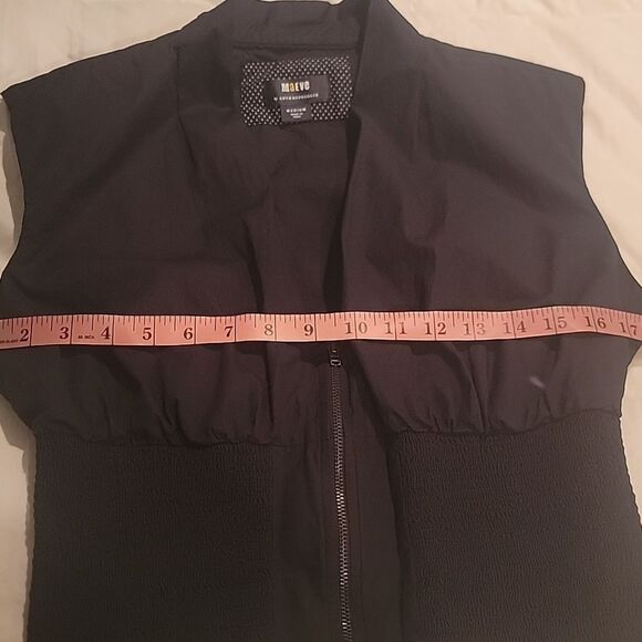 NWOT Anthropologie Black Sleeveless Vest Sz Med - Picture 4 of 9